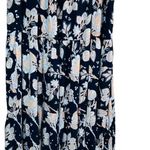 Rachel Zoe Navy Floral Tiered Maxi Skirt M Photo 4