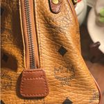MCM  Cognac Leather Satchel Boston Bag Photo 11