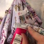 Xhilaration NWT Lavender Purple Floral Ruffle Front Dress New Photo 6