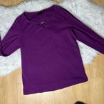 Rafaella  long sleeve purple classy casual top / blouse women plus size 1X Photo 2