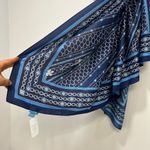 J. McLaughlin  Gemma Scarf NWT $98 Scarf 50"‎ Square Neck Blue Royal Link Photo 2