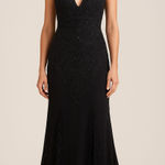 Sue Wong Vtg Nocturne Womens Black Beaded Babydoll Maxi Dress 4 Whimsigoth Y2k Photo 0