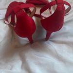 H&M Red Strappy Heels Photo 2