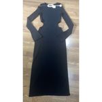 Mach & Mach bodycon Ribbed Cutout Long Sleeve Sweater Dress size L Photo 6