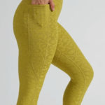 Buffbunny Flower Power yellow legging size large Photo 0