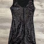 Crystal Doll Black Sequins Sleeveless Above the Knee Dress Size Medium Photo 5