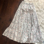 ZARA nwt  white floral midi skirt small/medium Photo 2