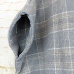 One World World Market Poncho One Size Cecil Gray Brushed Plaid Funnel Neck Lounge Pocket Photo 7
