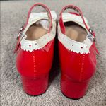 Women’s Red Chunky Heel Mary Jane Pumps Cute Bow & Hearts Round Toe Size 9 NEW Red Photo 7