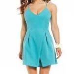 Gianni Bini  GB Pink Salmon Mini Pleated Dress Spaghetti Straps Large Hoco Party‎ Photo 4