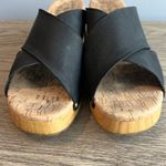 Kork-Ease Tatum Heeled Sandal Black Size 10 Slip on Heels Sandals Leather Suede Photo 3