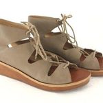 Lucky Brand Womens Shoes Hessina Gladiator Sandal Brown Lace Up Size 9 Photo 0