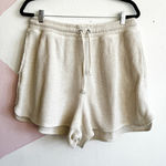 Aerie  Women's Cream Waffle Knit Lounge Shorts Size XL Loungwear Cozy Photo 0