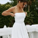 Princess Polly  Rashida white strapless mini dress  Photo 0