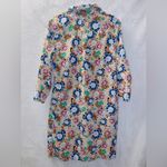 Banana Republic  Floral Print Long Sleeve Button Up Shirt Dress size 6 Photo 6