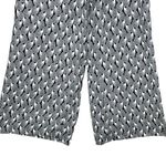 Max Studio  Wide Leg Neutral Geometric Black White Print Pull-Up Pants Size L Photo 3