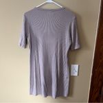 Michael Lauren  Ribbed Mini Dress in Light Purple Taupe Photo 1
