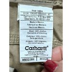 Carhartt Pants Khaki WB002 20x28 Traditional Fit Bootcut Canvas Jeans Women's Photo 5