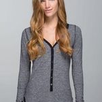 Lululemon Heathered Black Awesome Henley Photo 0