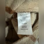 Joie  Tan Plaid Cropped Fleece Jacket Photo 8