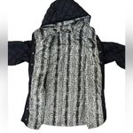 The North Face Thermoball Fur Lined Hooded Jacket Black Button Snap Womens Small Photo 2