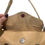 Kate Landry Tan Leather Shoulder Bag with Silver Chain Accents Photo 5