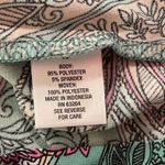 Roz & Ali Green Paisley Sleeveless Flowy Layered Blouse - Large Photo 6