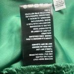 Urban Outfitters  Green Satin Feel Long Puff Sleeve Tie Back Crop Top Size M Photo 5