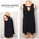 Boston Proper Boston Prosper black dress. PXS. Runs big. NWOT Photo 1