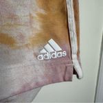 Adidas  Tie Dye Shorts Women’s Size Medium Side Stripes Orange Pink Photo 1