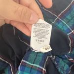 Time and Tru Women's XXL Blue Plaid Long Sleeve Flannel Shirt Photo 7