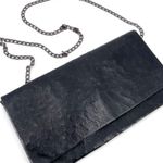 Topshop Etui London Embossed leather Black Crossbody Clutch Photo 0