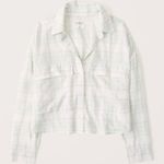 Abercrombie & Fitch  Women’s Cropped Pastel Plaid Shirt Soft Fabric Size XXS Photo 1