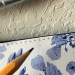 Victoria's Secret Victoria’s Secret: White with blue floral tote bag- summer/beach/vacation Photo 2