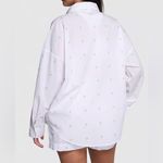 PINK - Victoria's Secret Victoria’s Secret PINK Palm Tree Print Button Down Long Sleeve & Shorts Pajamas Photo 3