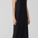 Eileen Fisher  Stretch Jersey Knit Tank Dress Slim Fit Midi Length Size Medium Photo 5