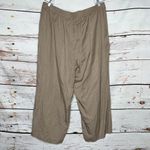 Torrid  NWT Size 24R Tan Linen Blend Flat Front Wide Leg Pants Photo 1