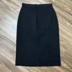 Vintage Cadillac Size 10 Skirt 100% Virgin Wool Pencil Knee Length Lined Modest Black Photo 1
