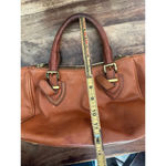 J.Crew  Women's Brown Genuine Leather Teddie Satchel Bag Photo 8