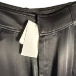 Equipment Ines Black Satin Wide Leg Cargo Pocket Trouser Pants Size 10 Photo 4