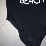 No Boundaries NoBo M KARMA's A BEACH Black 1-Piece Swim Suit Photo 1