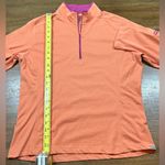Horny Toad Women’s Size L Long Sleeve Lightweight 1/4 Zip Tangerine Pullover Photo 4