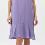 Leith Sleeveless Ruffle Hem Dress Lavender XL Lightweight Flowy Photo 0