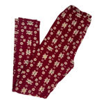 LuLaRoe OS Red Skull and Crossbones Leggings Women's Size 2-10 Halloween Goth Photo 9