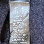 ASOS  DESIGN Cowl Neck Mini Dress With Drape Skirt Blue Satin Size 14. NEW Photo 7