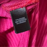 St. John  Ribbed Open Cardigan in Hot Pink Size M Photo 6