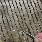 Romeo + Juliet Couture gold sequin beaded mini dress Sz M Photo 11