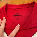 Santa Christmas Long Sleeve Workout Shirt Red Photo 2