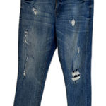 Gap Denim Jeans Best Girlfriend Distressed Slim Leg Light Wash Mid Rise Sz 30R Photo 0