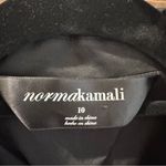 Norma Kamali  Black Single Breasted Stretch Cotton Blazer Jacket Size 10 Photo 1
